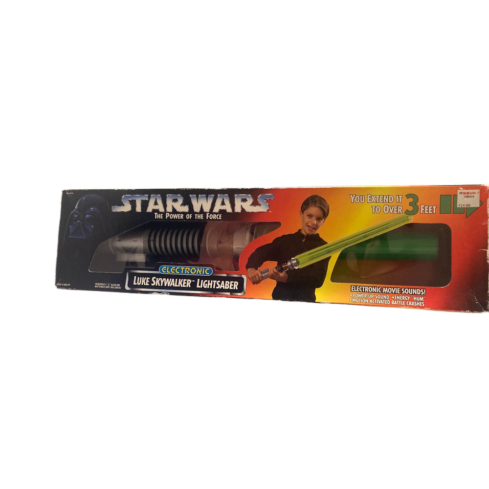 Vintage Star Wars Power of the Force Electronic Luke Skywalker Lightsaber W/Box
